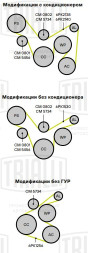 Ролик приводного ремня для автомобилей Hyundai Solaris/Kia Rio (17-) 1.6i (опорный)