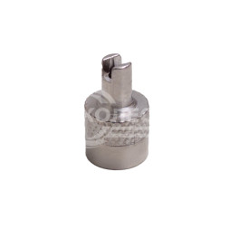 Колпачки на шинный вентиль с ключом, хром, металл (60 шт.)