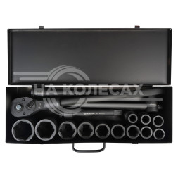 Набор головок ударных 3/4&quot; 56мм 16 пр. (17-50мм) мет. кейс.