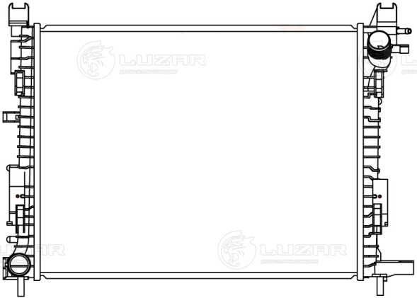 Радиатор охлаждения для автомобилей Arkana (19-)/Duster (21-)/Kaptur (16-) 1.3T