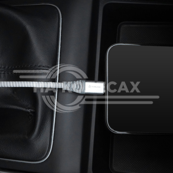 Кабель Type-C - Lightning (Iphone/IPad) поддержка PD 1м, серый нейлоновый