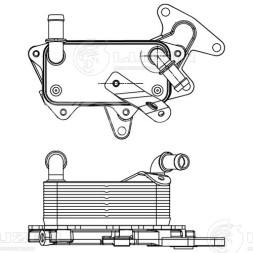 Радиатор масляный для автомобилей Polo (05-)/Rapid (12-) 1.6i [CWVA] AT