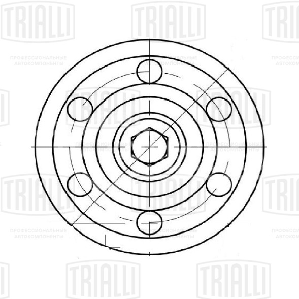 Ролик привод. ремня для автомобилей Opel Astra J (09-) 1.7d (с натяж. мех.) (CM 5443)