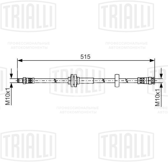 Шланг тормозной для автомобилей Fiat Ducato (06-) передний