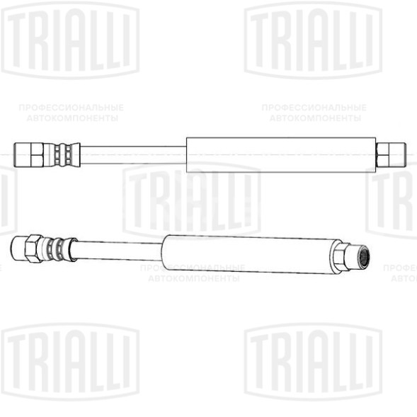 Шланг тормозной для автомобилей Audi 80 / 90 (-91) задний левый