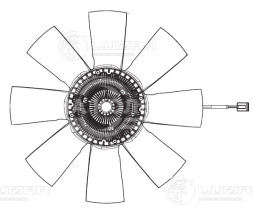 Муфта вязкостная для автомобилей МАЗ с двигателем ЯМЗ 651.10 Евро-3,4 d 720мм. 8 лопастей (с крыльчаткой)