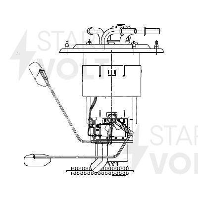Модуль топливного насоса для автомобилей Hyundai Tucson (04-)/Kia Sportage II (04-) 2.0CRDi