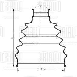 Пыльник ШРУСа наружного для автомобилей Hyundai Creta (16-) 1.6i