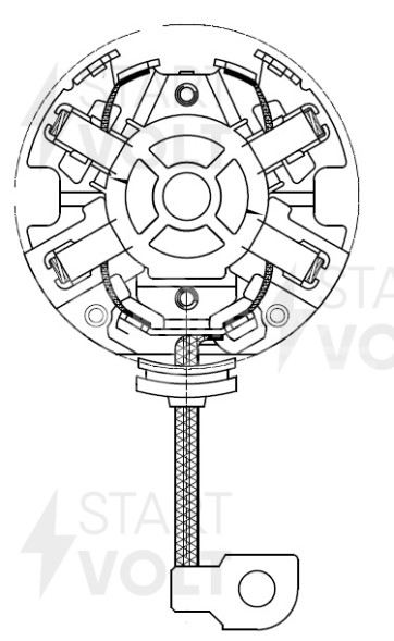 Узел щеточный стартера для автомобилей Toyota Corolla E110 (95-)/Avensis (97-) 1.6i
