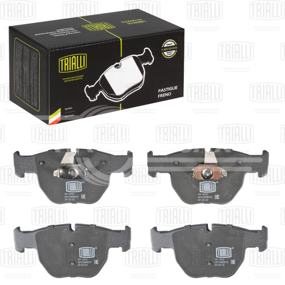 Колодки тормозные дисковые передние для автомобилей Land Rover Range Rover (02-) (в комплекте с датчиком)