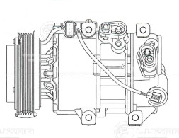 Компрессор кондиционера для автомобилей ix35 (10-)/Sportage III  (10-) 2.0i (тип Doowon)