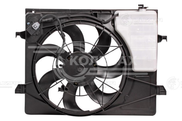 Электровентилятор охлаждения для автомобилей KIA Cerato II (09-) (с кожухом и резистором)