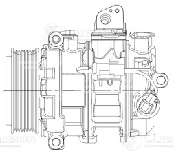 Компрессор кондиционера для автомобилей Discovery III (04-) 2.7TD