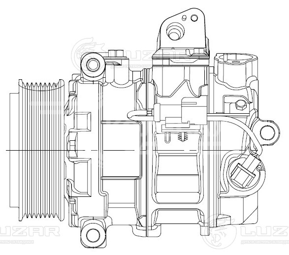 Компрессор кондиционера для автомобилей Discovery III (04-) 2.7TD