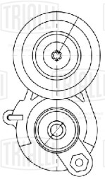 Ролик приводного ремня для автомобилей Kia Ceed (18-) 1.4i [Kappa] (с натяжным механизмом)