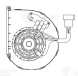 Электровентилятор отопителя для автомобилей МАЗ-103 (24В)
