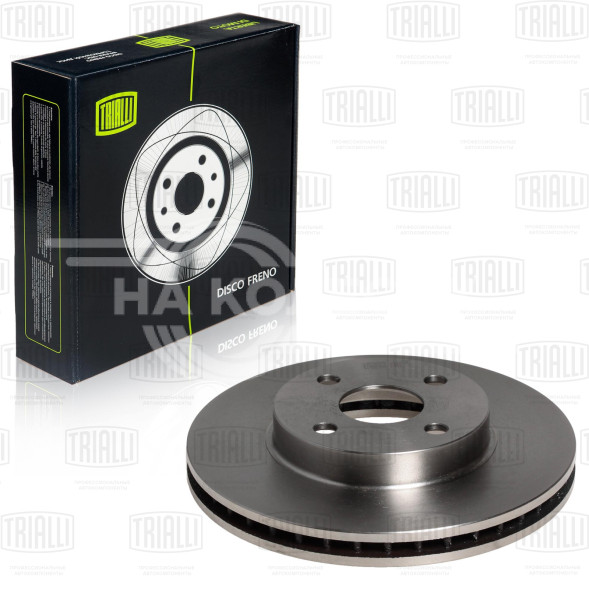 Диск тормозной передний для автомобилей Toyota Corolla E120 (00-)/BYD F3 (05-) d=255
