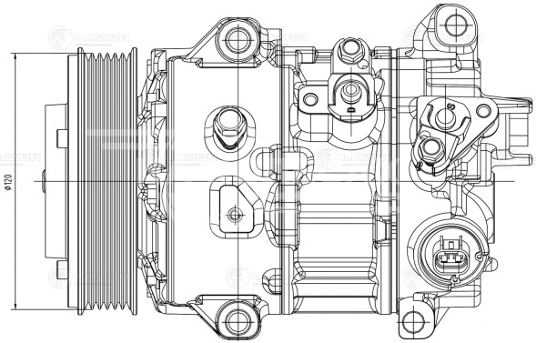Компрессор кондиционера для автомобилей Toyota Camry (18-)/RAV 4 (18-