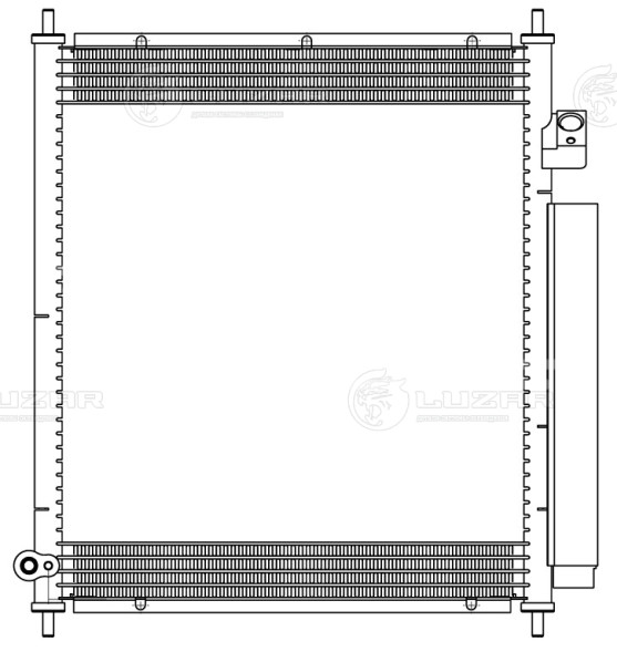 Радиатор кондиционера для автомобилей Fit (02-)/Jazz (02-) 1.2i/1.3i M/A