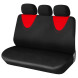 Чехлы для сидений универсал. &quot;RS-1k&quot;, передн./задн.(9 предм.), полиэстер, черн./красн.