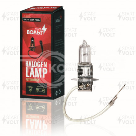 Галогенная лампа H3 24V 100W PK22S