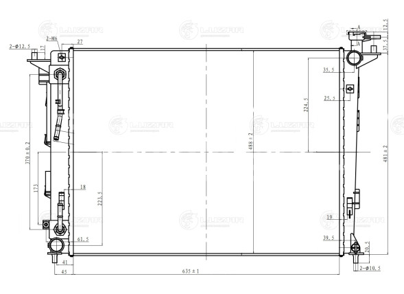 Радиатор охлаждения для автомобилей Sportage III (10-)/iX35 (10-) 2.0i/2.4i AT (Словакия)