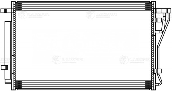 Радиатор кондиционера для автомобилей Kia K5 (20-)/Hyundai Sonata VIII (19-) 2.0i/2.5i