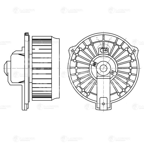 Электровентилятор отопителя для автомобилей Honda CR-V (02-)/Civic (00-)/Suzuki Liana (02-)