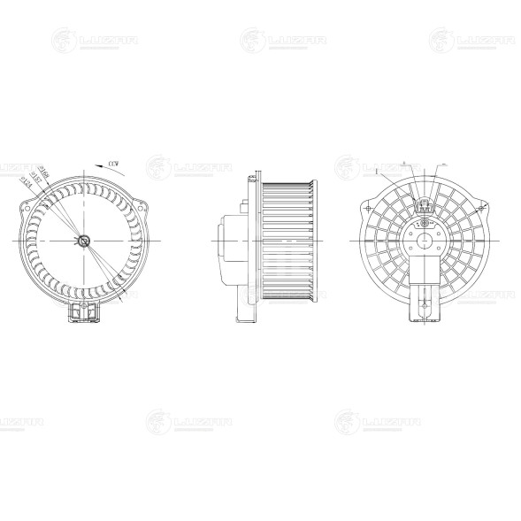 Электровентилятор отопителя для автомобилей Mazda 6 (07-)/CX-5 (11-)