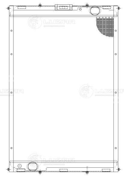 Радиатор охлаждения для автомобилей КАМАЗ 6350