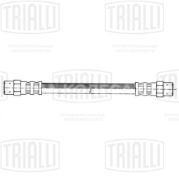Шланг тормозной для автомобилей VW Passat B3 / B4 (88-) задний внутренний L=185мм