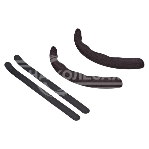 Накладки на руль, боковые, универсал., компл. 2 шт., замша/пластик, цвет черный