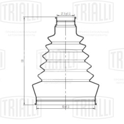 Пыльник ШРУСа наружного для автомобилей Hyundai Starex (97-) 2.5 CRDi 4WD