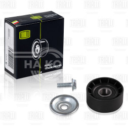 Ролик приводного ремня для автомобилей Renault Logan (04-) 1.4i/1.6i 8V (с ГУР и с кондиционером) (только ролик натяжителя)