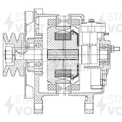 Генератор для автомобилей ЗИЛ 5301 &quot;Бычок&quot; с дв. ММЗ Д-245.10 90А