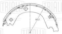 Колодки тормозные для автомобилей ГАЗель Next (13-) 4.6т барабанные стояночного тормоза