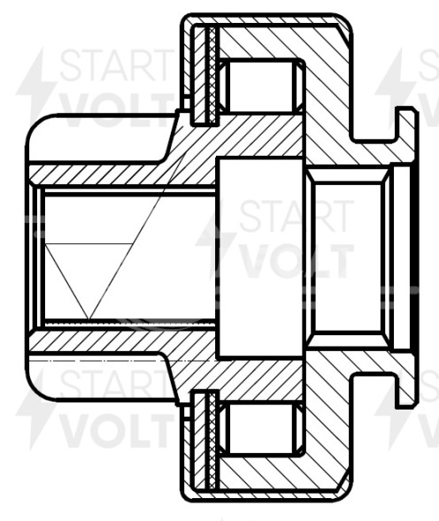 Привод стартера (бендикс) для автомобилей Fiat Albea (03-)/Doblo (05-) 1.4i