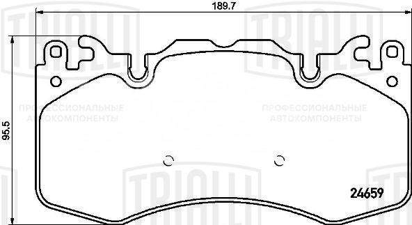 Колодки тормозные дисковые передние для автомобилей Land Rover Discovery 5 (16-)