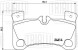 Колодки тормозные дисковые задние для автомобилей Audi Q7 (06-) / Porsche Cayenne (02-) 132x82 (PF 4002)