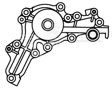 Насос водяной для автомобилей Mitsubishi Pajero Sport (08-)/Outlander III (13-) 3.0i [6B31]