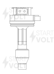 Катушка зажигания для автомобилей Volvo S40 (04-)/S60 (00-)/S80 (98-) 2.4i