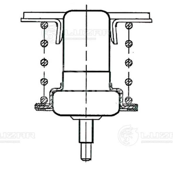 Термостат для автомобилей Гранта/Datsun on-Do (термоэлемент, обрезиненный клапан) (&quot;зимний&quot; 92°С)