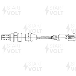 Датчик кислорода для автомобилей Ford Fusion (02-)/Fiesta (02-) 1.6i после катализатора