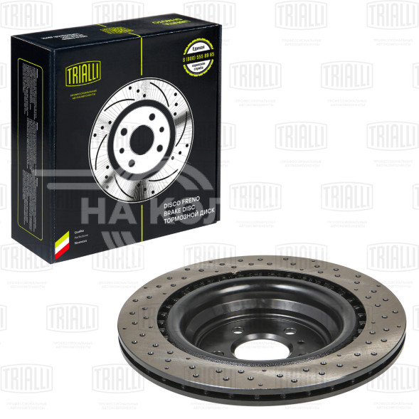 Диск тормозной задний для автомобилей Mercedes GL (X166) (12-) / GLE (W166) (15-) d=345 (перфорированный)