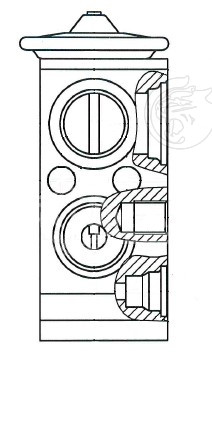 Клапан расширительный кондиционера (ТРВ) для автомобилей Solaris/Rio (10-)