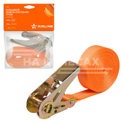 Ремень крепления груза с храповиком, кольцевой 600 кг, 10 м