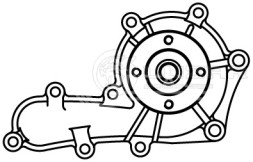 Насос водяной для автомобилей Toyota Land Cruiser 80 (89-)/Land Cruiser 100 (98-) 4.2D