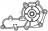 Насос водяной для автомобилей Toyota Land Cruiser 80 (89-)/Land Cruiser 100 (98-) 4.2D