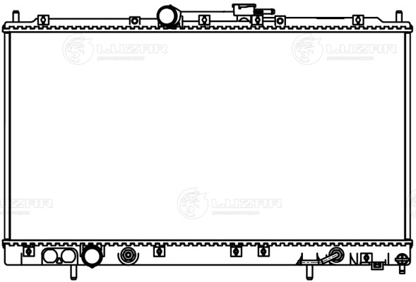 Радиатор охлаждения для автомобилей Galant (96-) 2.0i/2.4i/2.5i AT