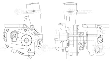 Турбокомпрессор для а/м Mazda CX-7  (07-) 2.3T